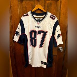 Nike on field gronkowski patriots football jersey